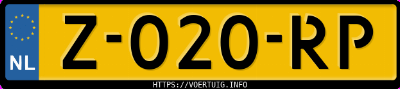 Kenteken afbeelding van Z020RP, zwarte Renault Scenic E-Tech Electric Ev87