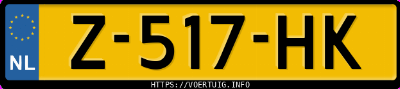 Kenteken afbeelding van Z517HK, witte Renault Twingo 1.2 75