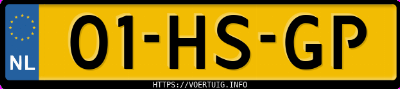 Kenteken afbeelding van 01HSGP, zwarte Saab 9-5