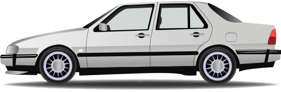 Afbeelding van RF53DY, witte Saab 9000 T16 B6 hatchback