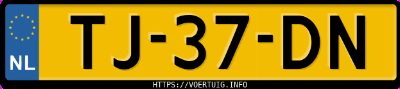 Kenteken afbeelding van TJ37DN, rode Saab 900 T8 K6