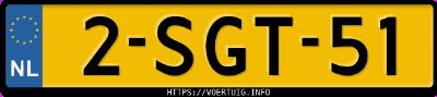 Kenteken afbeelding van 2SGT51, grijze Seat Leon