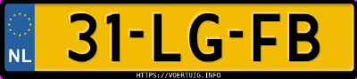 Kenteken afbeelding van 31LGFB, grijze Seat Arosa