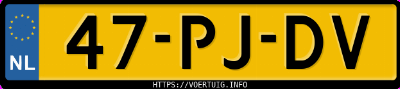 Kenteken afbeelding van 47PJDV, grijze Seat Ibiza