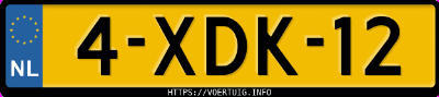 Kenteken afbeelding van 4XDK12, grijze Seat Altea 1.2 Tsi Eco