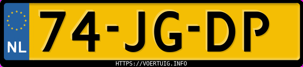 Kenteken afbeelding van 74JGDP, zwarte Seat Ibiza 1.4 16v/aua 55kw K