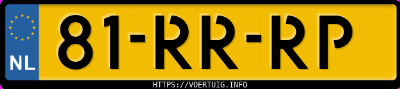 Kenteken afbeelding van 81RRRP, zwarte Seat Ibiza 1.4 16v 74kw Bbz