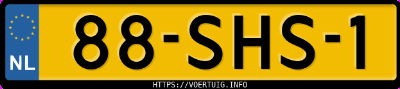 Kenteken afbeelding van 88SHS1, grijze Seat Ibiza St 1.2tdi E 1.2d E.m
