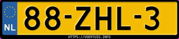 Kenteken afbeelding van 88ZHL3, grijze Seat Ibiza