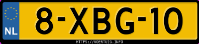 Kenteken afbeelding van 8XBG10, zwarte Seat Ibiza St 1.2tsi 1.2 Tsi