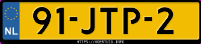 Kenteken afbeelding van 91JTP2, blauwe Seat Ibiza 1.2 12v