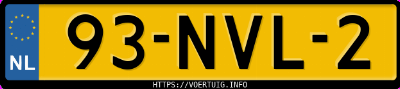 Kenteken afbeelding van 93NVL2, grijze Seat Ibiza 1.2tdi 1.2d Ecomotive