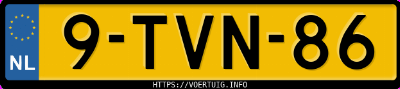 Kenteken afbeelding van 9TVN86, witte Seat Ibiza 1.2 12v