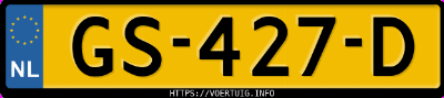 Kenteken afbeelding van GS427D, blauwe Seat Mii 1.0 Mpi E-Eco 44kw