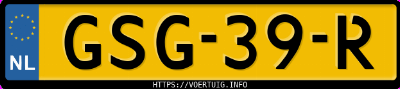 Kenteken afbeelding van GSG39R, bruine Seat Ateca 1.5 Tsi