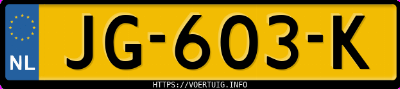 Kenteken afbeelding van JG603K, grijze Seat Ibiza 1.0 Tsi