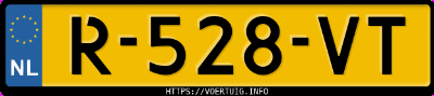 Kenteken afbeelding van R528VT, grijze Seat Ibiza 1.0 Tsi