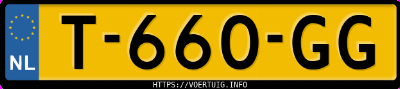 Kenteken afbeelding van T660GG, rode Seat Leon 1.5 Tsi