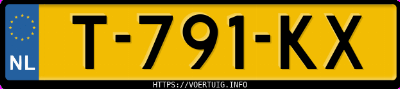 Kenteken afbeelding van T791KX, zwarte Seat Ibiza 1.4