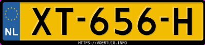 Kenteken afbeelding van XT656H, witte Seat Arona 1.0 Tsi