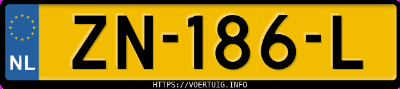 Kenteken afbeelding van ZN186L, grijze Seat Arona 1.0 Tsi