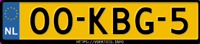Kenteken afbeelding van 00KBG5, grijze &Scaron;koda Octavia C 1.4tsi 1.4gr T