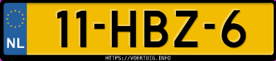 Kenteken afbeelding van 11HBZ6, blauwe Škoda Fabia Scout 1.6 Combi