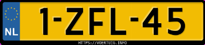 Kenteken afbeelding van 1ZFL45, grijze Škoda Octavia Combi 1.6tdi
