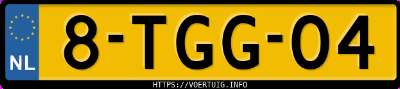 Kenteken afbeelding van 8TGG04, grijze &Scaron;koda Rapid Sportback 1,2 Tsi