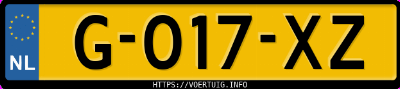 Kenteken afbeelding van G017XZ, grijze &Scaron;koda Kodiaq 1.5tsi