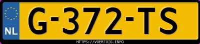 Kenteken afbeelding van G372TS, grijze Škoda Superb 1.5 Tsi