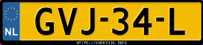 Kenteken afbeelding van GVJ34L, grijze &Scaron;koda Enyaq 85