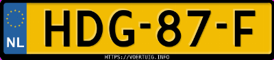 Kenteken afbeelding van HDG87F, grijze Škoda Superb Iv