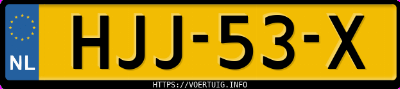 Kenteken afbeelding van HJJ53X, zwarte Škoda Superb Iv