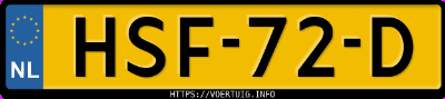 Kenteken afbeelding van HSF72D, grijze Škoda Elroq 85