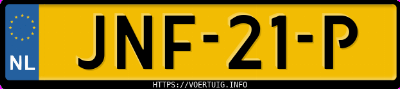Kenteken afbeelding van JNF21P, grijze &Scaron;koda Karoq 1.5 Tsi