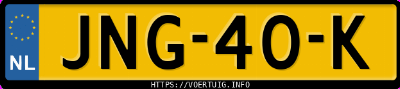 Kenteken afbeelding van JNG40K, grijze &Scaron;koda Enyaq 60