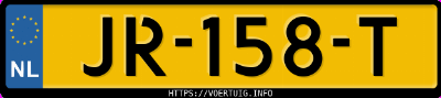Kenteken afbeelding van JR158T, blauwe Škoda Yeti Outdoor Ambition 1.4 Tsi 4x4 Dsg