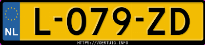 Kenteken afbeelding van L079ZD, grijze &Scaron;koda Kamiq 1.0 Tsi
