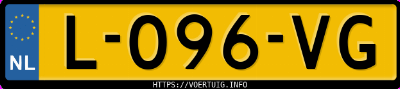 Kenteken afbeelding van L096VG, grijze &Scaron;koda Kamiq 1.0 Tsi