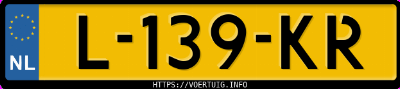 Kenteken afbeelding van L139KR, zwarte &Scaron;koda Enyaq 60 Iv
