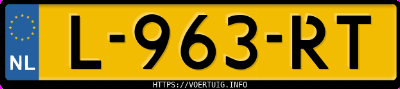 Kenteken afbeelding van L963RT, blauwe &Scaron;koda Octavia 1.5 Etsi
