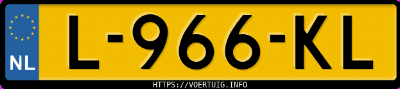 Kenteken afbeelding van L966KL, grijze &Scaron;koda Enyaq 60 Iv