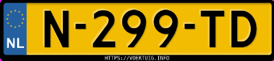 Kenteken afbeelding van N299TD, grijze Škoda Enyaq 60 Iv
