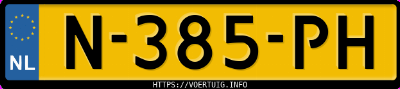 Kenteken afbeelding van N385PH, grijze Škoda Enyaq 60 Iv