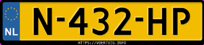 Kenteken afbeelding van N432HP, grijze Škoda Enyaq 80 Iv