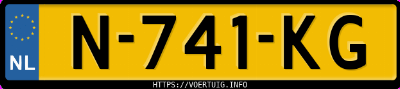 Kenteken afbeelding van N741KG, grijze Škoda Enyaq 60 Iv