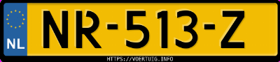 Kenteken afbeelding van NR513Z, grijze Škoda Fabia Combi Monte Carlo 1.2 Tsi Simply