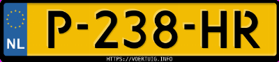 Kenteken afbeelding van P238HR, grijze &Scaron;koda Enyaq 60 Iv