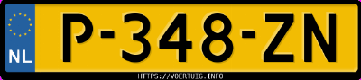 Kenteken afbeelding van P348ZN, grijze &Scaron;koda Enyaq 80 Iv